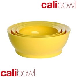 美國Calibowl 專利防漏碗 家庭超值3入組 (無蓋) 黃色